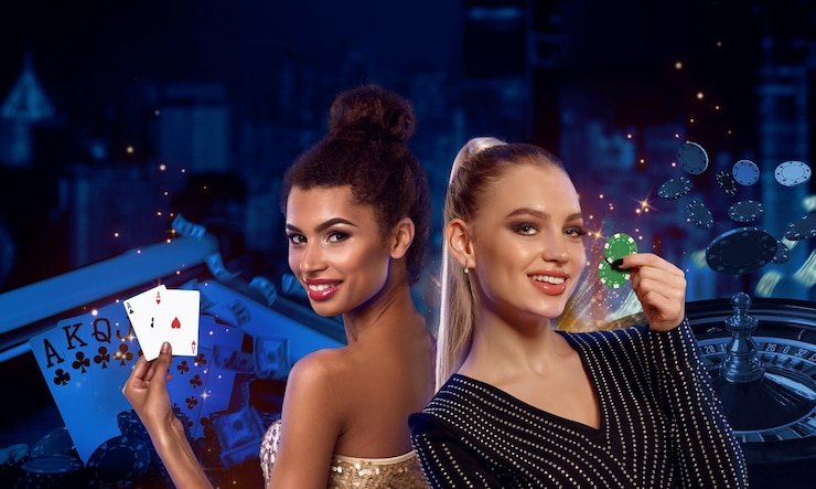Dealer profesional memandu game table di Live Game Shows